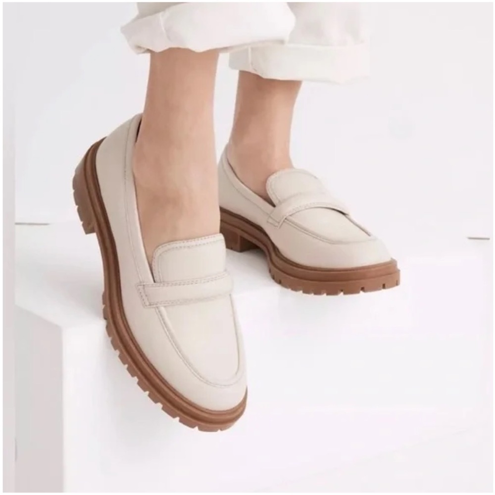 NEW Madewell The Bradley Lugsole Loafer in Leather Size 6